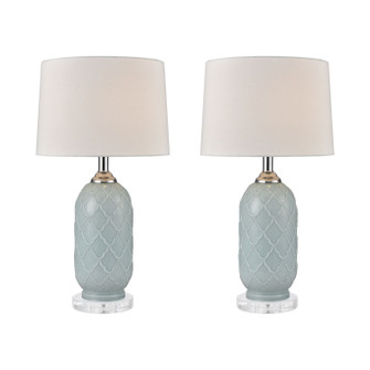 La Joliette Two Light Table Lamp in Pale Blue (45|77099S2)