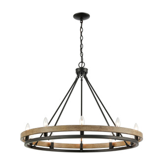 Ramsey Ten Light Chandelier in Matte Black (45|7505710)