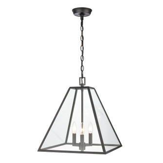 Tangent Three Light Pendant in Matte Black (45|682053)