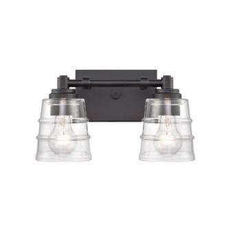 Pulsate Two Light Vanity in Matte Black (45|679812)