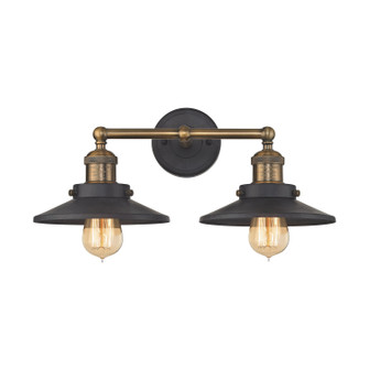 English Pub Two Light Vanity in Antique Brass (45|671812)