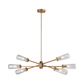 Xenia Six Light Chandelier in Matte Gold (45|669846)