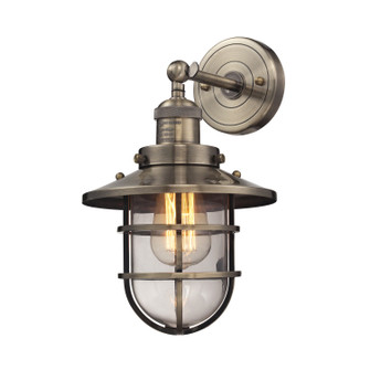 Seaport One Light Wall Sconce in Antique Brass (45|663761)