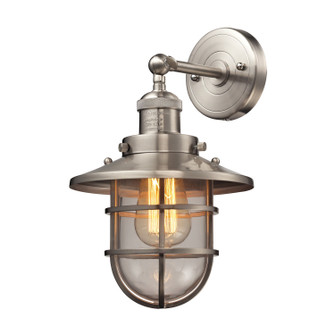 Seaport One Light Wall Sconce in Satin Nickel (45|663561)