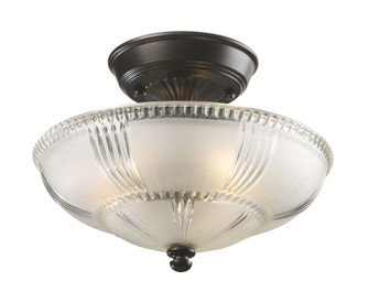 Restoration Three Light Semi Flush Mount in Oil Rubbed Bronze (45|663353)