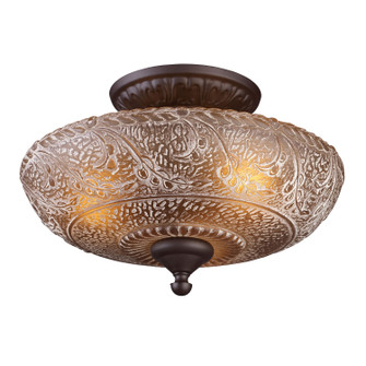 Norwich Three Light Semi Flush Mount in Oil Rubbed Bronze (45|661913)