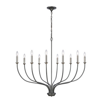 Madeline Ten Light Chandelier in Dark Gray (45|6309810)