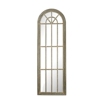 Arched Windowpane Mirror in Gray (45|6100007)