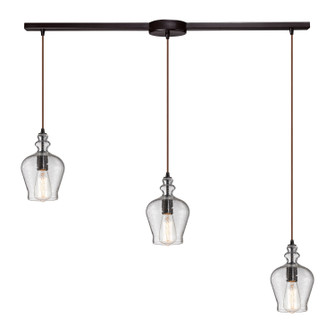 Menlow Park Three Light Pendant in Oil Rubbed Bronze (45|600663L)