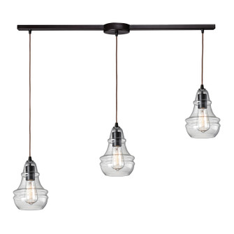 Menlow Park Three Light Pendant in Oil Rubbed Bronze (45|600473L)