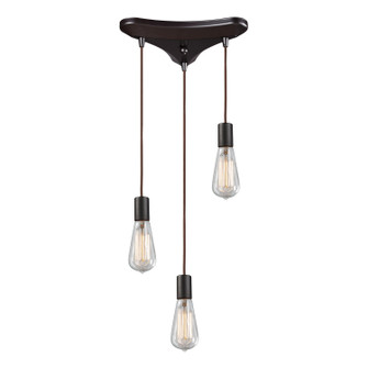 Menlow Park Three Light Pendant in Oil Rubbed Bronze (45|600463)