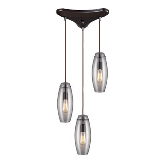 Menlow Park Three Light Pendant in Oil Rubbed Bronze (45|600443)