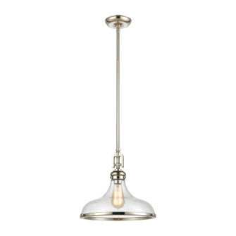 Rutherford One Light Pendant in Polished Nickel (45|573811)