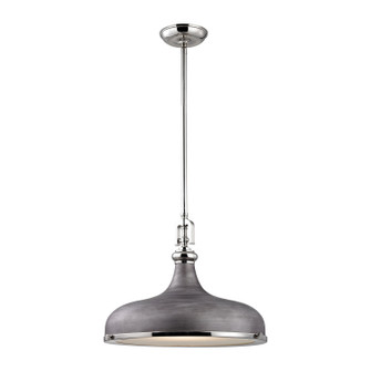 Rutherford One Light Pendant in Weathered Zinc (45|570821)