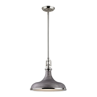Rutherford One Light Pendant in Weathered Zinc (45|570811)
