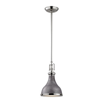 Rutherford One Light Mini Pendant in Weathered Zinc (45|570801)