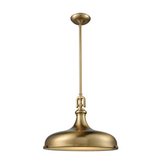 Rutherford One Light Pendant in Satin Brass (45|570721)