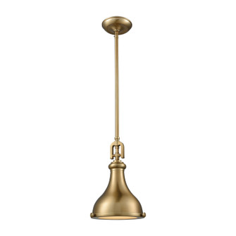 Rutherford One Light Mini Pendant in Satin Brass (45|570701LA)