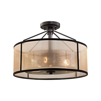 Diffusion Three Light Semi Flush Mount in Oil Rubbed Bronze (45|570243)