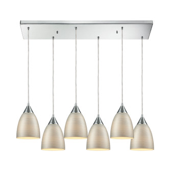 Merida Six Light Pendant in Polished Chrome (45|565306RC)