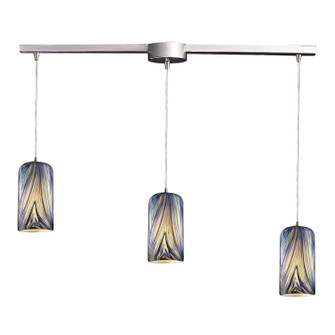 Molten Three Light Pendant in Satin Nickel (45|5443LMO)