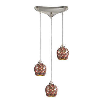 Fusion Three Light Pendant in Satin Nickel (45|5283MLT)