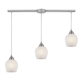 Fusion Three Light Pendant in Satin Nickel (45|5283LWHT)