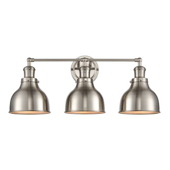 Haralson Three Light Vanity in Satin Nickel (45|476423)