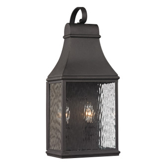 Forged Jefferson Two Light Outdoor Wall Sconce in Charcoal (45|470712)