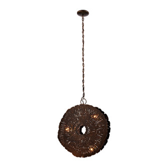 Organic Metal Three Light Chandelier in Oil Rubbed Gold (45|468051)