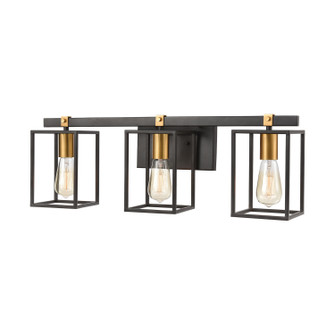 Cloe Three Light Vanity in Matte Black (45|466323)