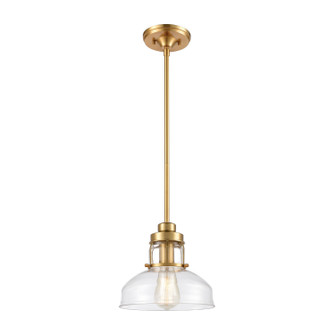 Manhattan Boutique One Light Mini Pendant in Brushed Brass (45|465751)