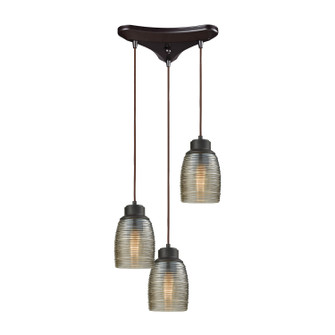 Muncie Three Light Pendant in Oil Rubbed Bronze (45|462163)