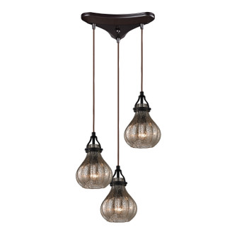 Danica Three Light Pendant in Oil Rubbed Bronze (45|460243)