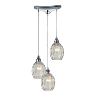 Danica Three Light Pendant in Polished Chrome (45|460173)