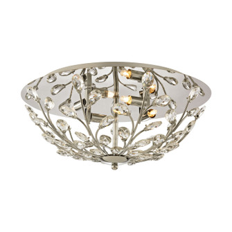 Crystique Four Light Flush Mount in Polished Chrome (45|452614)