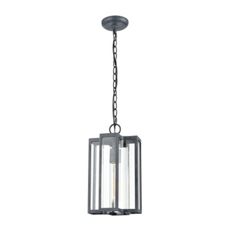 Bianca One Light Outdoor Pendant in Aged Zinc (45|451671)
