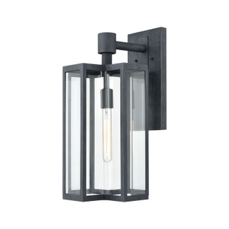 Bianca One Light Outdoor Wall Sconce in Aged Zinc (45|451661)