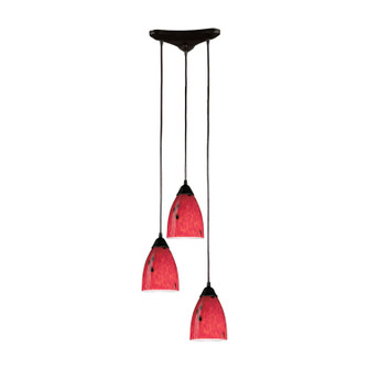 Classico Three Light Pendant in Dark Rust (45|4063FR)