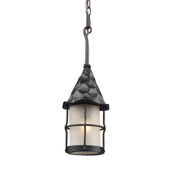 Rustica One Light Outdoor Pendant in Matte Black (45|388BK)