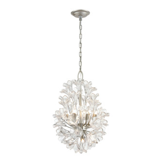 Celene Nine Light Chandelier in Aged Silver (45|334869)