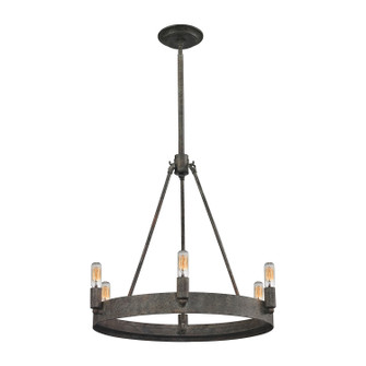 Lewisburg Six Light Chandelier in Malted Rust (45|318206)