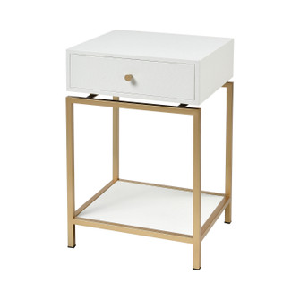 Clancy Accent Table in White (45|3169143)