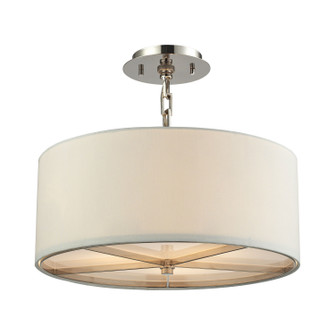 Selma Three Light Pendant in Polished Nickel (45|316503)