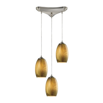 Tidewaters Three Light Pendant in Satin Nickel (45|316303)