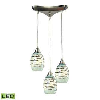 Vines LED Mini Pendant in Satin Nickel (45|313483MNLED)