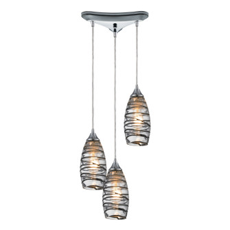 Twister Three Light Pendant in Polished Chrome (45|313383VINW)