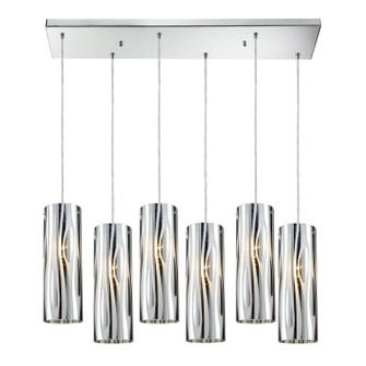 Chromia Six Light Pendant in Polished Chrome (45|310786RC)