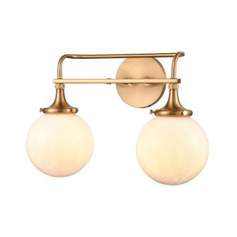 Beverly Hills Two Light Vanity in Satin Brass (45|301422)