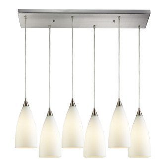 Vesta Six Light Pendant in Satin Nickel (45|25806RC)